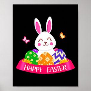 Poster Coelhinho Bonito Primavera Caça Ovos Coelho Felz p