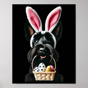 Poster Coelhinho Coelhinho Escocês Terrier Dog Ovos de Pá