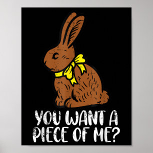 Poster Coelhinho De Chocolate Você Quer Um Pedaço De Mim