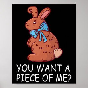 Poster Coelhinho De Chocolate Você Quer Um Pedaço De Mim 