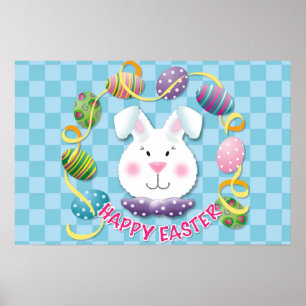 Poster Coelhinho de Páscoa Fofo