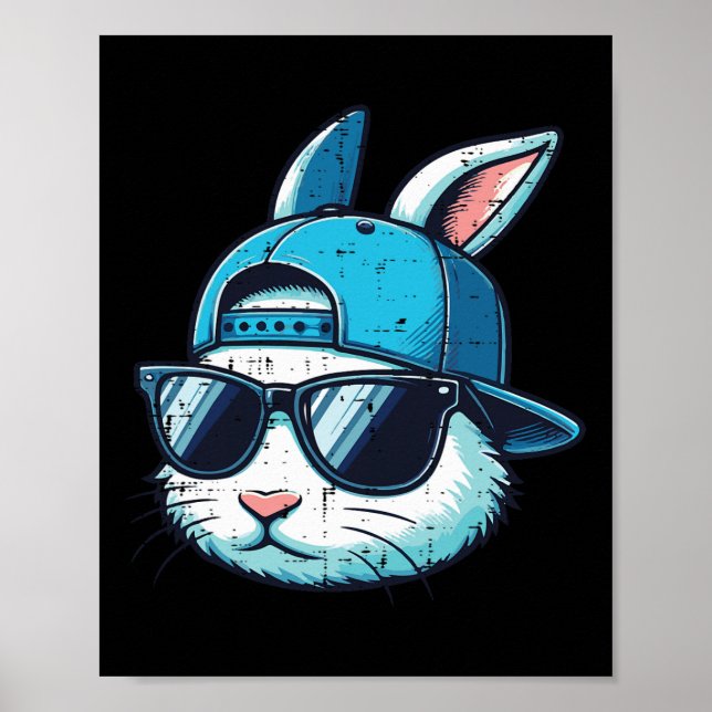 Poster Coelhinho de Páscoa Vende Boné Pulseira Rapazes do (Frente)