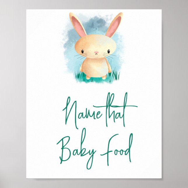 Poster Coelhinho - Nome aquela comida de bebê (Frente)