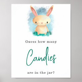 Poster Coelhinho - Quantos doces