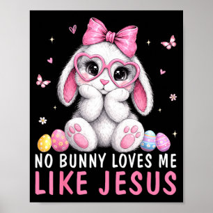 Poster Coelho Ama Como Jesus Cristão Meninas Mulheres Pás