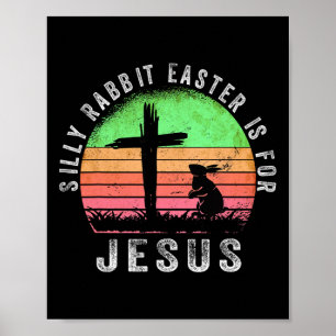 Poster Coelho Bobo Páscoa é para Jesus Religiao Cristã