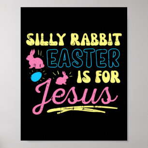 Poster Coelho Bobo Páscoa Para Jesus Meninas Religiosas C