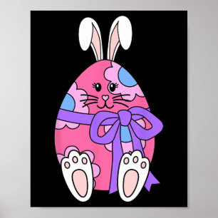 Poster Coelho Bonito Coelho Frio-Ovo Raparigas Florais Fe