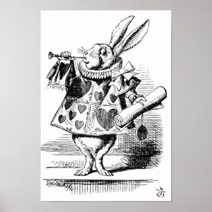 Poster Coelho branco como o arauto