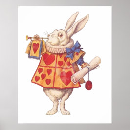 POSTER COELHO BRANCO HERALD - ALICE NO PAÍS DAS MARAVILHA