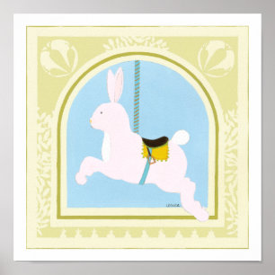 Poster Coelho Carousel de June Erica Vess