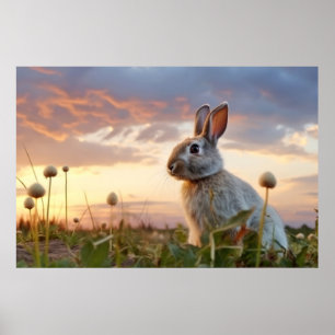 Poster Coelho Coelho Animal Natureza Majestosa Selvagem