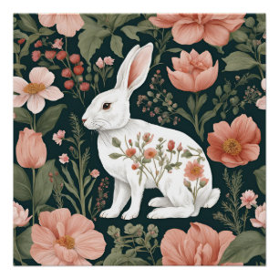 Póster Coelho Cugado de Cottagecore