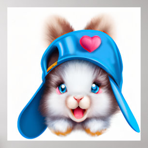 Poster Coelho de Amor de Bebê Fofo