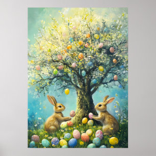 Poster Coelho de Coelho de Ovo da Páscoa