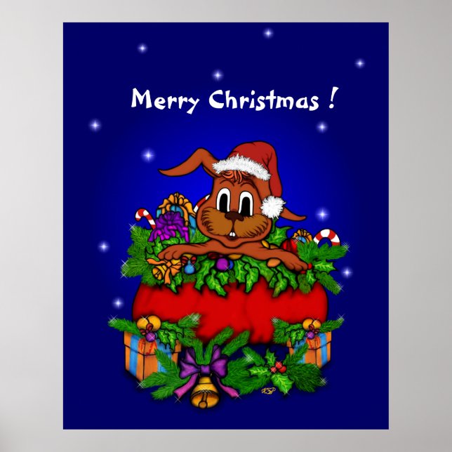Poster Coelho de Natal (Frente)