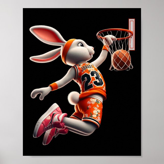 Poster Coelho de Páscoa Dunk Homemaco Esqueleto Meninos C (Frente)