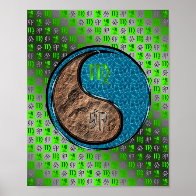Poster Coelho de Virgem e Água (Frente)