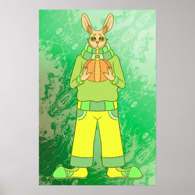 Poster Coelho Feliz (Frente)