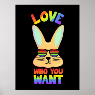 Poster Coelho LGBT lésbico