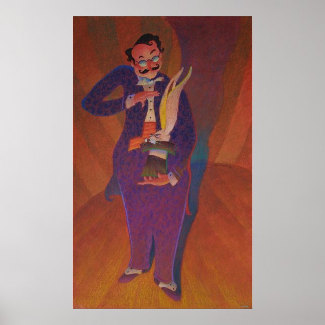 Póster Coelho mágico (Frente)