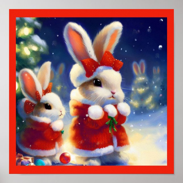 Poster Coelho Natal 3 (Frente)