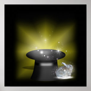 Póster Coelho no Chapéu Mágico