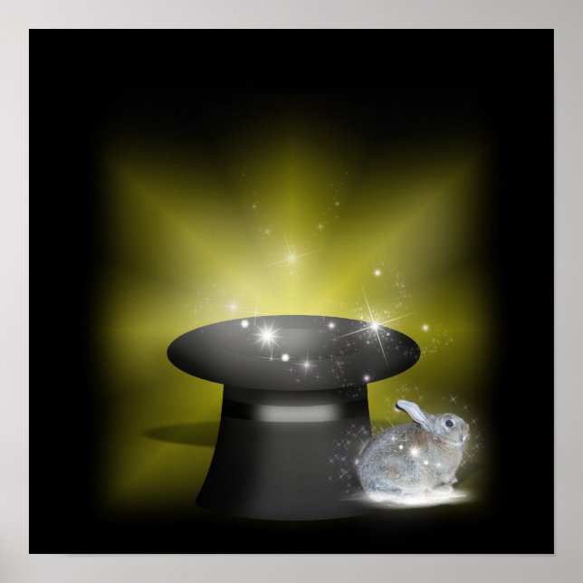 Póster Coelho no Chapéu Mágico (Frente)