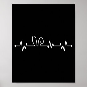 Poster Coelho Ouve Frequência Frequência Cardíaca Coelho 