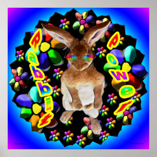 Póster Coelho retro