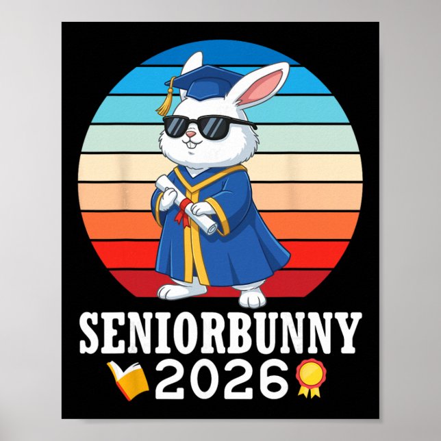 Poster Coelho Sênior 2026 Cl de Dia de Formatura Com Dipl (Frente)