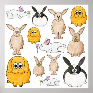 Póster Coelhos