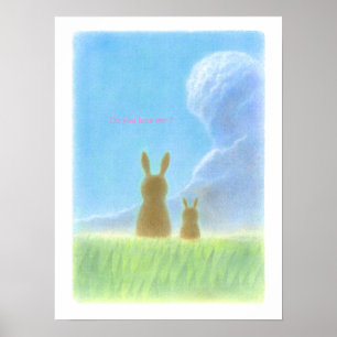 Poster Coelhos bonitos
