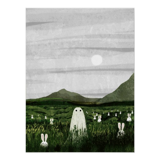 Póster Coelhos brancos (Frente)