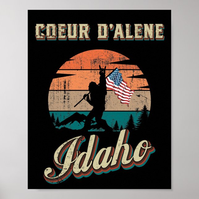 Poster Coeur d’Alene Idaho (Frente)
