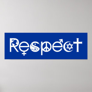 Poster Coexistem com respeito - a bondade & a tolerância