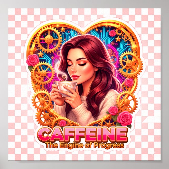 Poster Coffee Lover Daily Ritual Sticker (Frente)