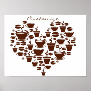 Poster Coffee Lover Heart Thunder_Cove
