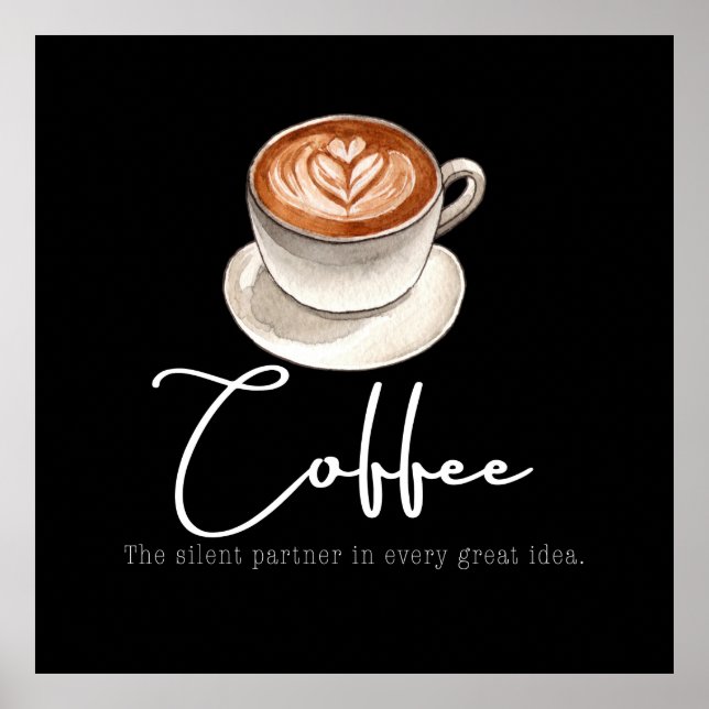Poster Coffee: The silent partner (Frente)