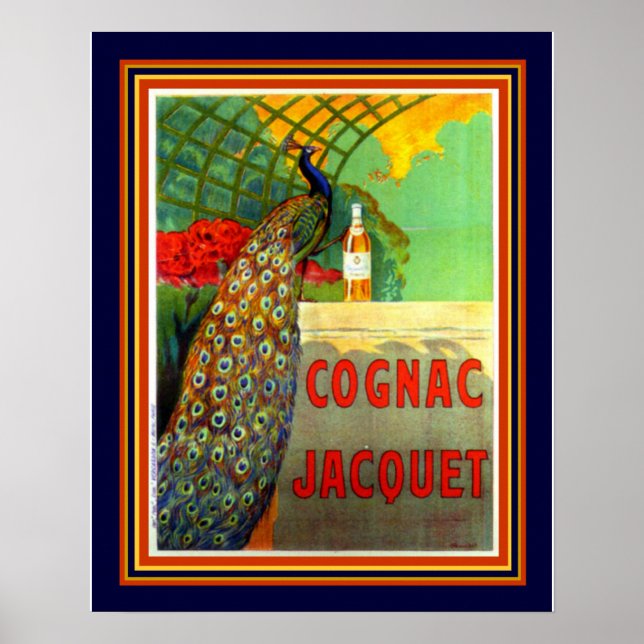 Póster Cognac Jacquet 1912 Anúncio -16x20 (Frente)