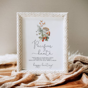 Poster Cogumelo de queda Jogo de caça com Pacificador