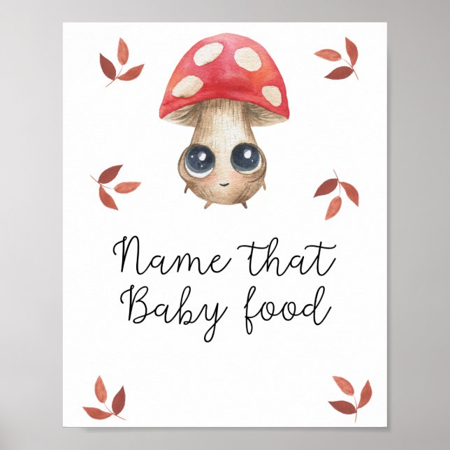 Poster Cogumelo - nome daquele pôster de chuveiro de comi (Frente)