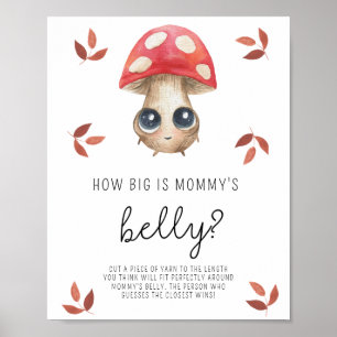 Poster Cogumelo - Quão grande é a barriga da mamãe pôster