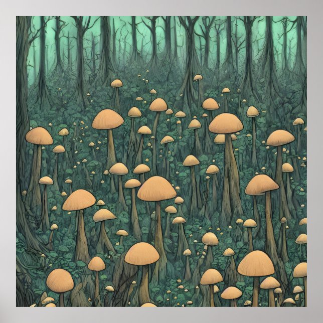 Poster Cogumelos (Frente)