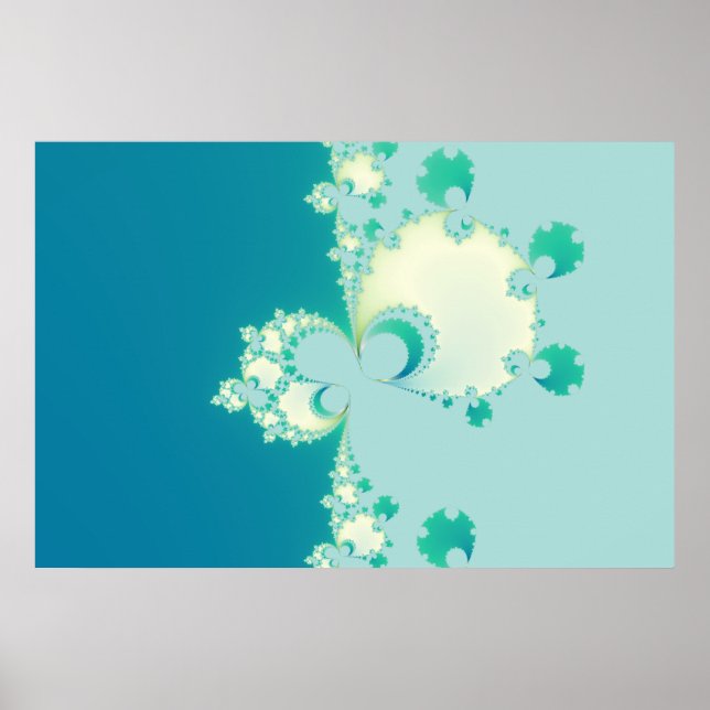 Póster Cogumelos Fractais (Frente)