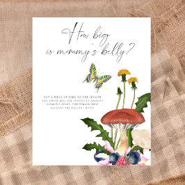 Poster Cogumelos - quão grande é o jogo da barriga de mam