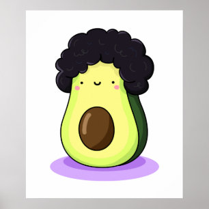 Poster Cogurte Kawaii Afrocado