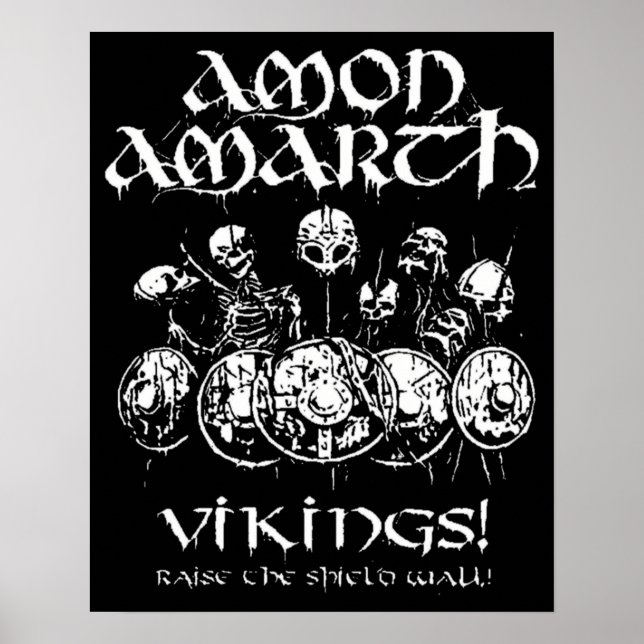 Poster Coisa Amon Amarth Retro - Jovem FanArt Místico (Frente)
