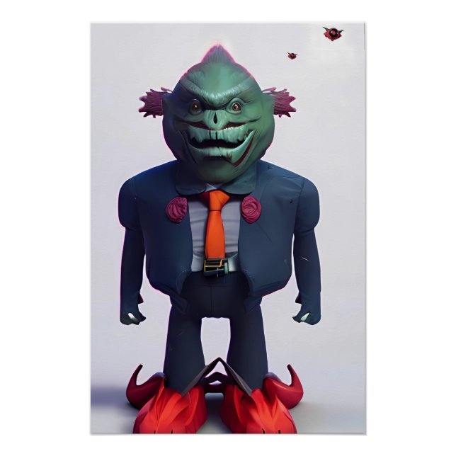 Póster Coisa de Lagarto Presidencial (Frente)