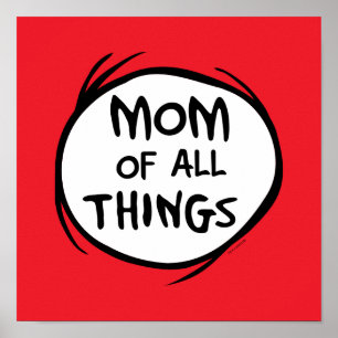 Poster Coisa Um Coisa Dois do Dr. Seuss - Mãe de todas as
